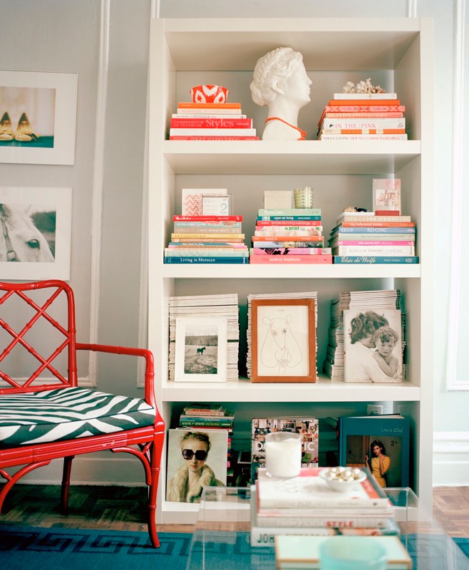 intérieur de la bibliothèque de la maison