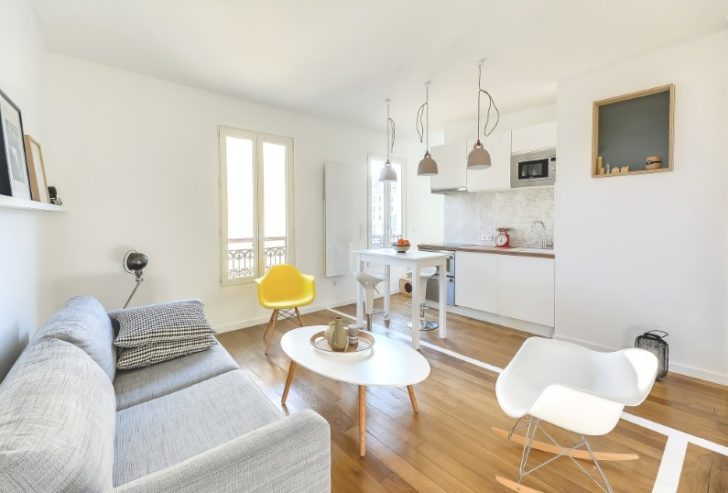 réaménagement d'un appartement de deux pièces en un appartement de trois pièces