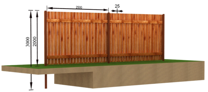 clôture en bois