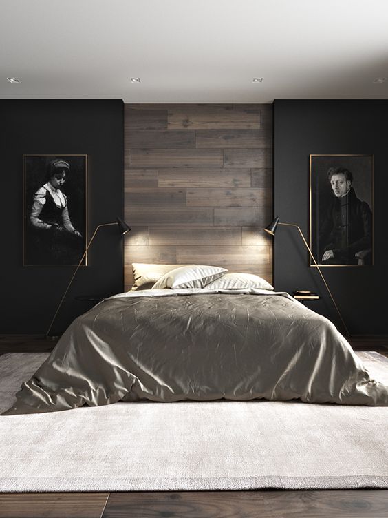 stratifié de mur de chambre à coucher