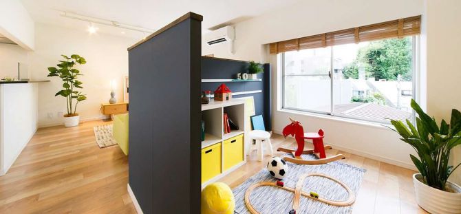 appartement d'une pièce avec enfants