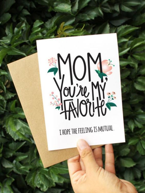 carte postale pour maman