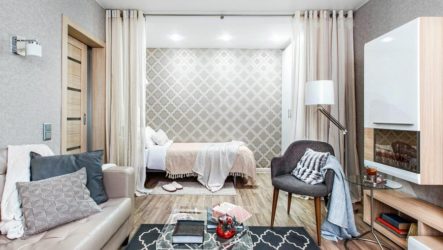 Créer une chambre confortable dans un appartement d'une pièce