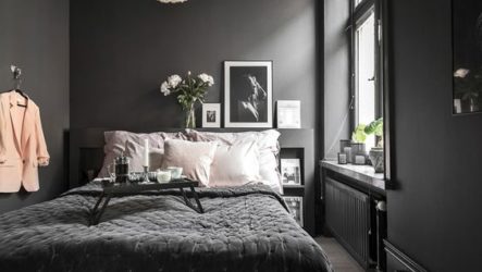 Secrets de conception de chambre à coucher dans des couleurs sombres