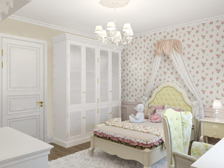 chambre d'enfant de style provençal