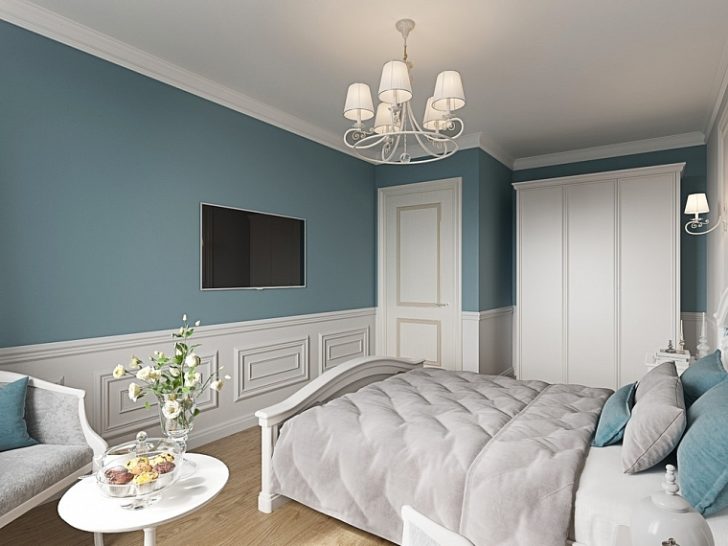 chambre en bleu