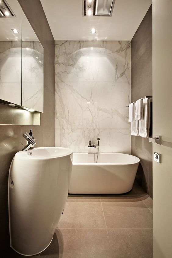 salle de bain en beige