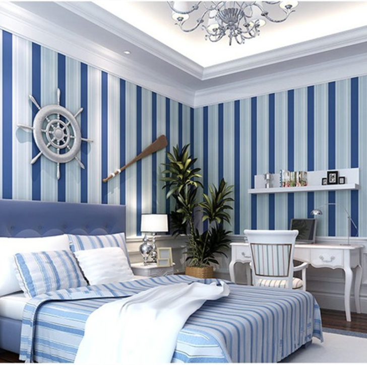 chambre en bleu