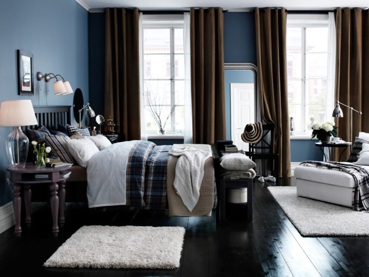 chambre en bleu