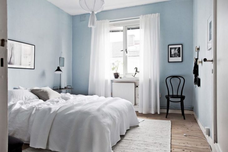 chambre en bleu