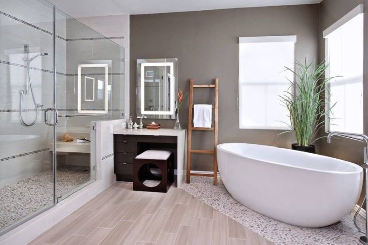 salle de bain en beige