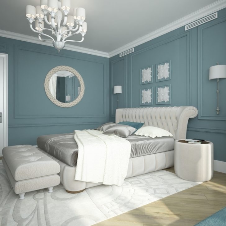 chambre en bleu