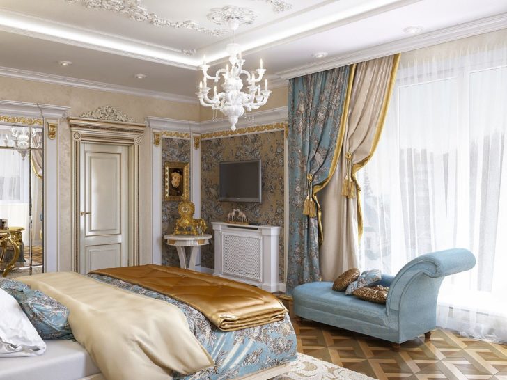 chambre en bleu