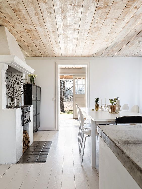 décoration de plafond de chalet