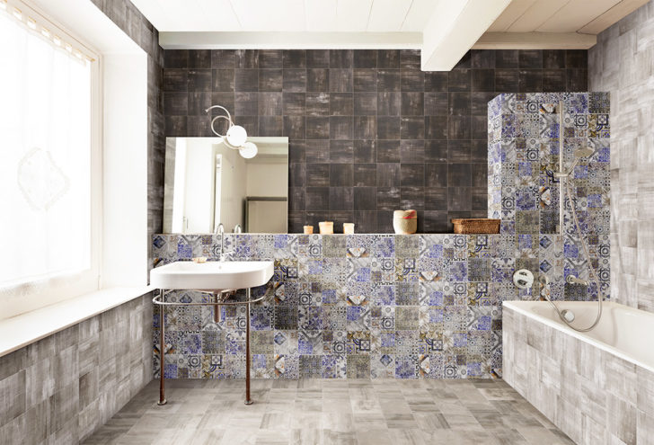 salle de bain patchwork