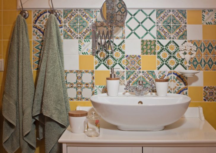 salle de bain patchwork