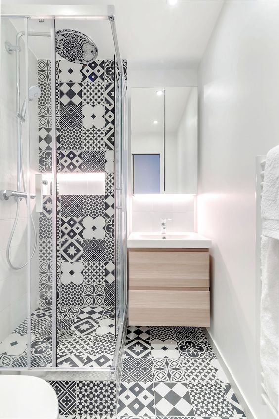 salle de bain patchwork