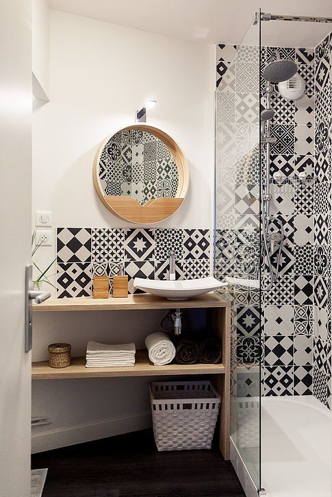 salle de bain patchwork