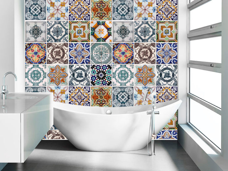 salle de bain patchwork