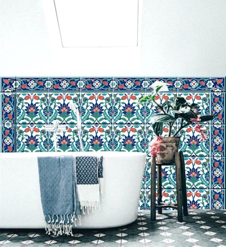 salle de bain patchwork