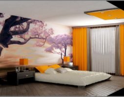 Conception de chambre à coucher de style japonais