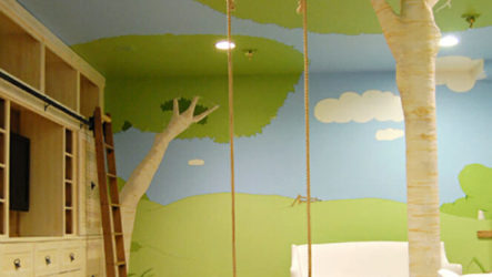 Plafond créatif pour une chambre d'enfant
