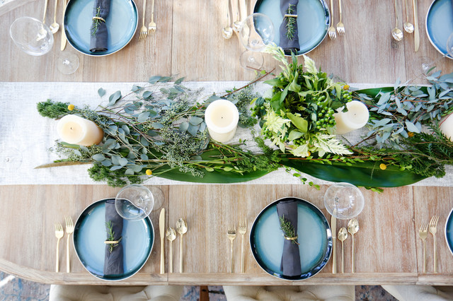 plats avec une mise en table appropriée