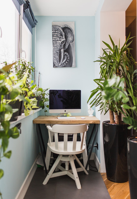 bureau sur le balcon