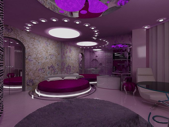 chambre violette