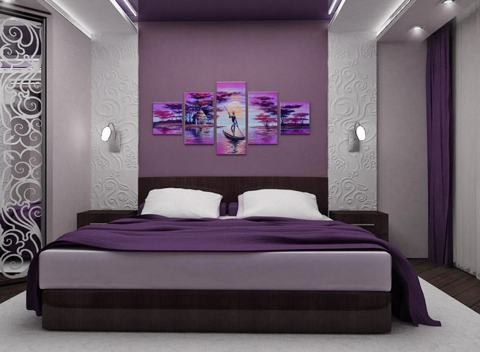 chambre violette