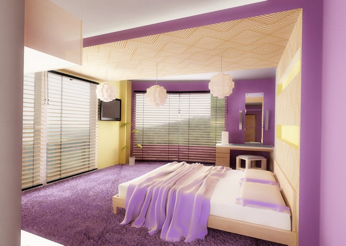 chambre violette