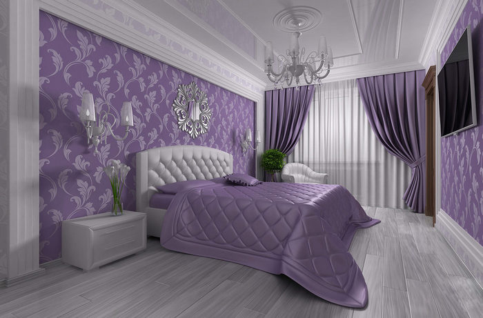 chambre violette