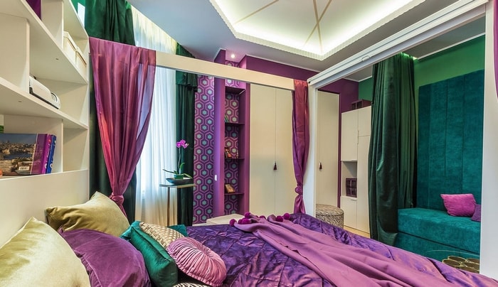 chambre violette