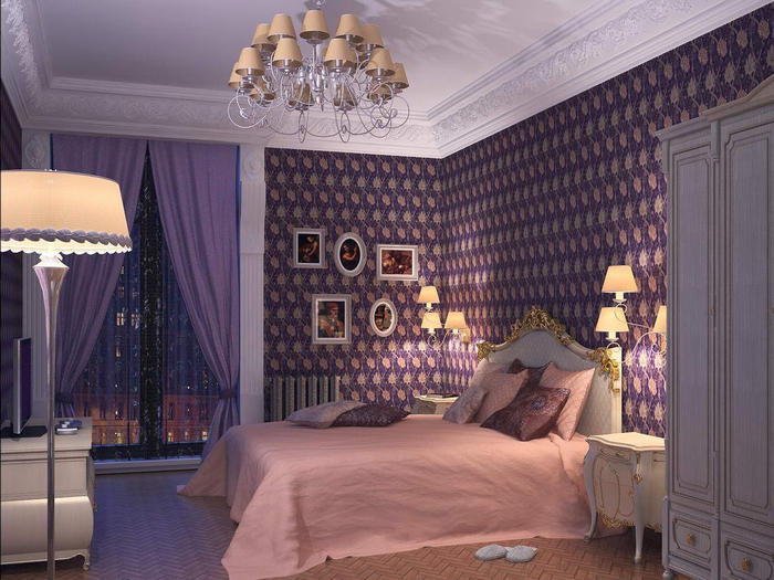 chambre violette