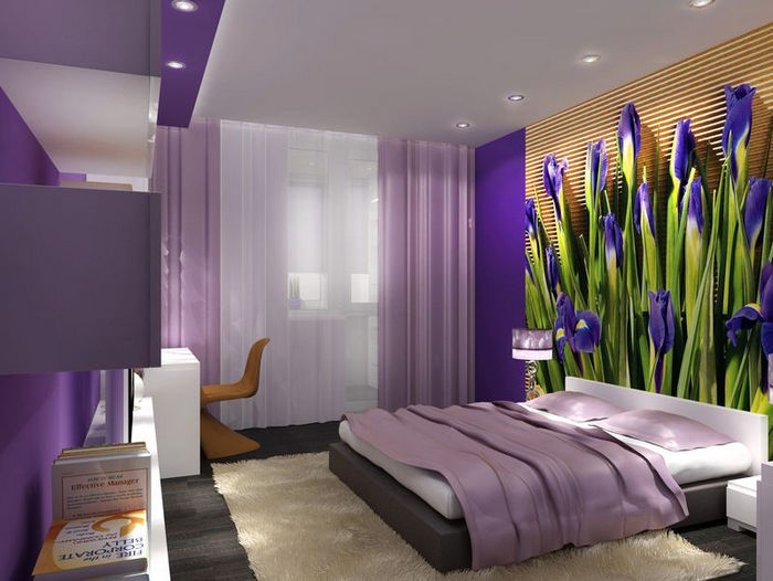 chambre violette